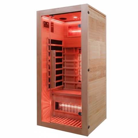 SAUNA SUCHA INFRARED NISKOTEMPERATUROWA ALTA1 1-2 OSOBOWA 90x90 CM