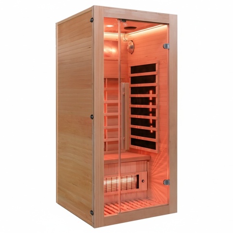 SAUNA SUCHA INFRARED NISKOTEMPERATUROWA ALTA1 1-2 OSOBOWA 90x90 CM