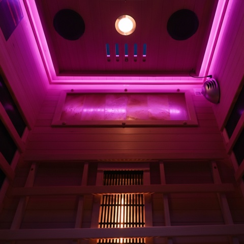 SAUNA SUCHA INFRARED NISKOTEMPERATUROWA ALTA1 1-2 OSOBOWA 90x90 CM