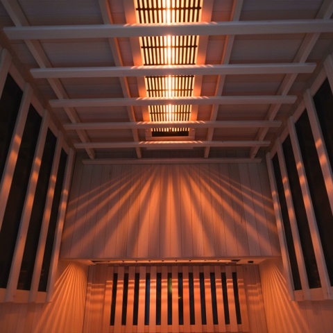 SAUNA SUCHA INFRARED NISKOTEMPERATUROWA ALTA1 1-2 OSOBOWA 90x90 CM