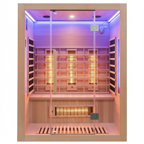 SAUNA SUCHA INFRARED NISKOTEMPERATUROWA ALTA3 3-4 OSOBOWA 150x120 CM
