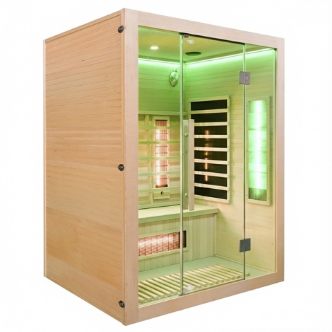 SAUNA SUCHA INFRARED NISKOTEMPERATUROWA ALTA3 3-4 OSOBOWA 150x120 CM