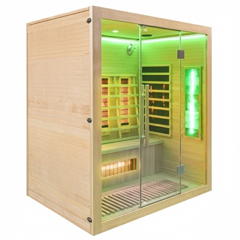 SAUNA SUCHA INFRARED NISKOTEMPERATUROWA ALTA5 3-4 OSOBOWA 175x120 CM