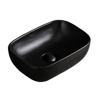 UMYWALKA NABLATOWA CERAMICZNA PROSTOKĄTNA MILO-MTB-370 CZARNY MAT 37x25 CM