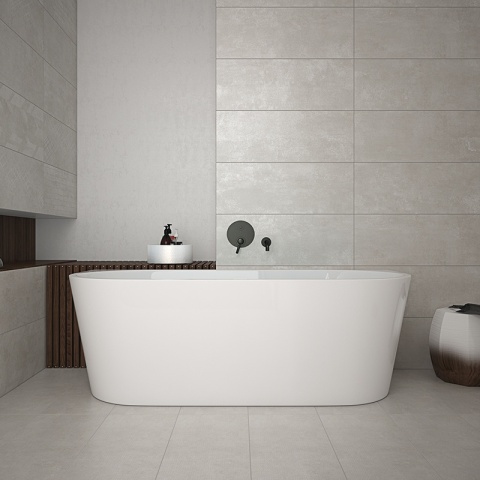 WANNA WOLNOSTOJĄCA PRZYŚCIENNA LENA2 527C2 BIAŁA PRZELEW ZŁOTY 160x80 CM