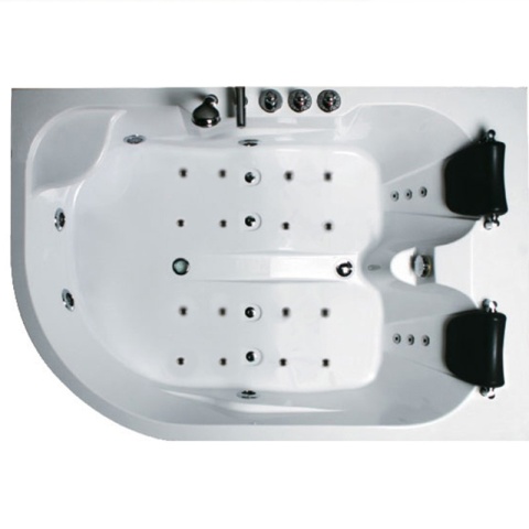 WANNA Z HYDROMASAŻEM CARMEN 631L LEWA BIAŁA 180x120 CM