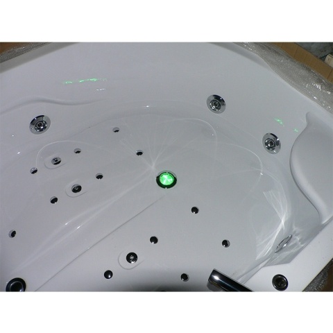 WANNA Z HYDROMASAŻEM CARMEN 631L LEWA BIAŁA 180x120 CM