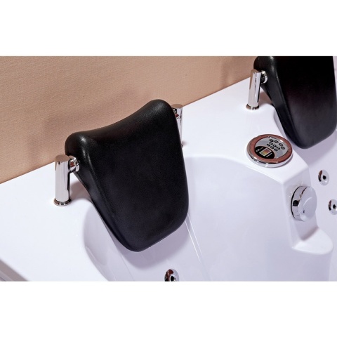 WANNA Z HYDROMASAŻEM Z PODGRZEWACZEM CARMEN 631LH LEWA BIAŁA 180x120 CM