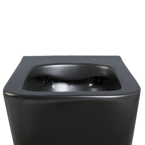 ZESTAW PODTYNKOWY WC STELAŻ GEBERIT DUOFIX MISKA RAIN-MTB-RIM-03 PRZYCISK DELTA 50 CZARNY POŁYSK