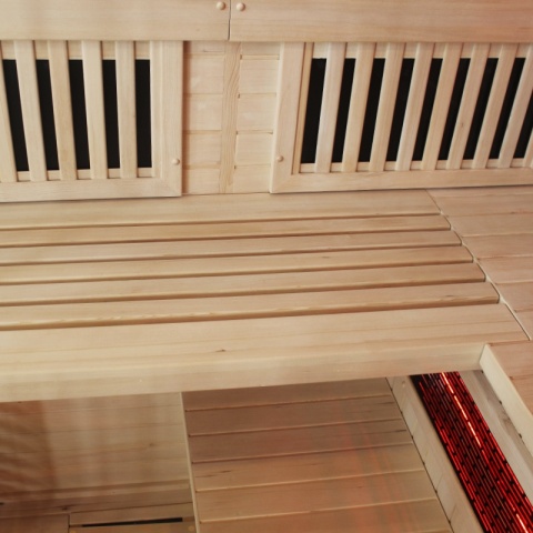SAUNA KOMBO INFRARED/FIŃSKA HELSI2 Z PIECEM 8kW 5-6 OSOBOWA 200x160 CM 2w1