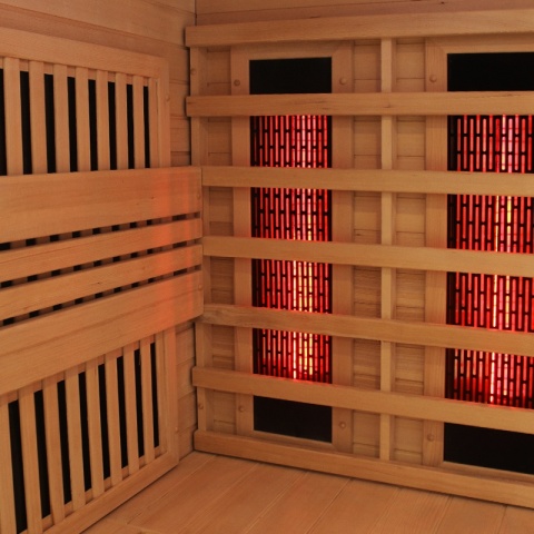 SAUNA KOMBO INFRARED/FIŃSKA HELSI3-NEW Z PIECEM 6kW 3-4 OSOBOWA 160x160 CM 2w1