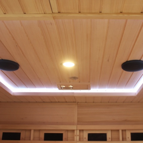 SAUNA KOMBO INFRARED/FIŃSKA HELSI3-NEW Z PIECEM 6kW 3-4 OSOBOWA 160x160 CM 2w1