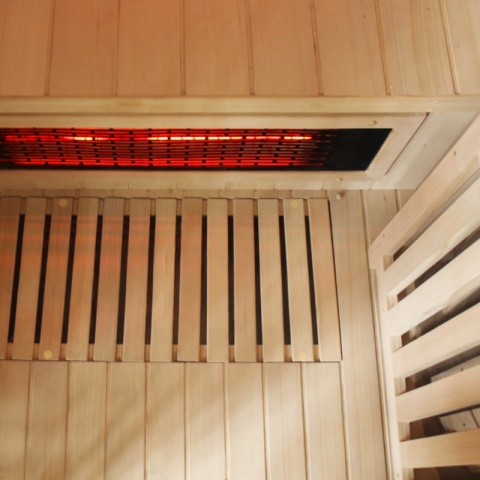 SAUNA KOMBO INFRARED/FIŃSKA HELSI3-NEW Z PIECEM 6kW 3-4 OSOBOWA 160x160 CM 2w1