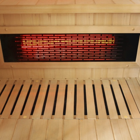 SAUNA KOMBO INFRARED/FIŃSKA HELSI3-NEW Z PIECEM 6kW 3-4 OSOBOWA 160x160 CM 2w1