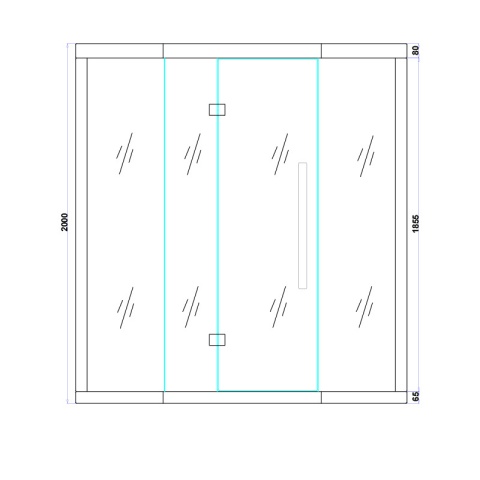 SAUNA KOMBO INFRARED/FIŃSKA MOSS1 Z PIECEM 6kW 4-5 OSOBOWA 150x150 CM 2w1