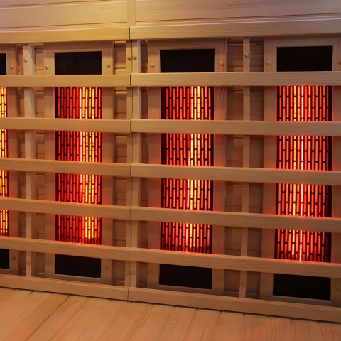 SAUNA KOMBO INFRARED/FIŃSKA MOSS1 Z PIECEM 6kW 4-5 OSOBOWA 150x150 CM 2w1