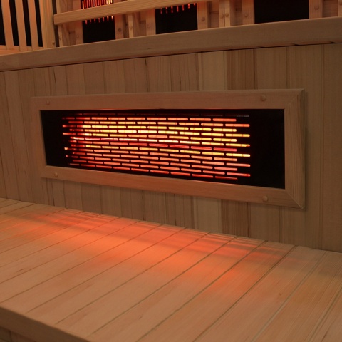 SAUNA KOMBO INFRARED/FIŃSKA MOSS1 Z PIECEM 6kW 4-5 OSOBOWA 150x150 CM 2w1