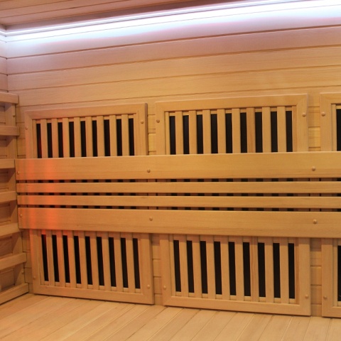 SAUNA KOMBO INFRARED/FIŃSKA MOSS2 Z PIECEM 8kW 5-6 OSOBOWA 200x200 CM 2w1