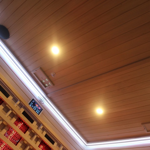 SAUNA KOMBO INFRARED/FIŃSKA MOSS2 Z PIECEM 8kW 5-6 OSOBOWA 200x200 CM 2w1