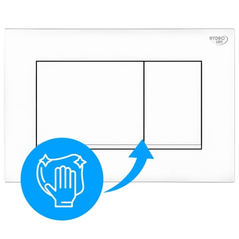PRZYCISK URUCHAMIAJĄCY SPŁUKUJĄCY DO WC GEBERIT BUTTON BIAŁY MAT PRZEDNI