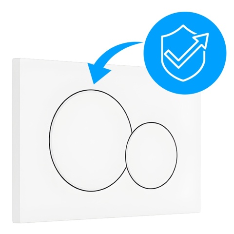 PRZYCISK URUCHAMIAJĄCY SPŁUKUJĄCY DO WC GEBERIT BUTTON BIAŁY MAT PRZEDNI