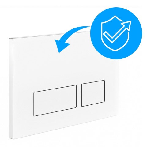 PRZYCISK URUCHAMIAJĄCY SPŁUKUJĄCY DO WC GEBERIT BUTTON BIAŁY MAT PRZEDNI