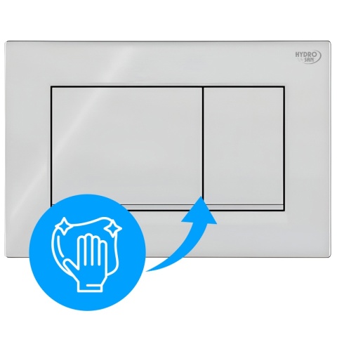 PRZYCISK URUCHAMIAJĄCY SPŁUKUJĄCY DO WC GEBERIT BUTTON CHROM PRZEDNI