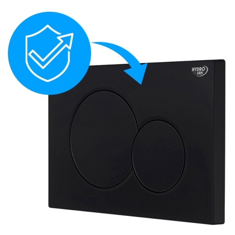 PRZYCISK URUCHAMIAJĄCY SPŁUKUJĄCY DO WC GEBERIT BUTTON CZARNY MAT PRZEDNI