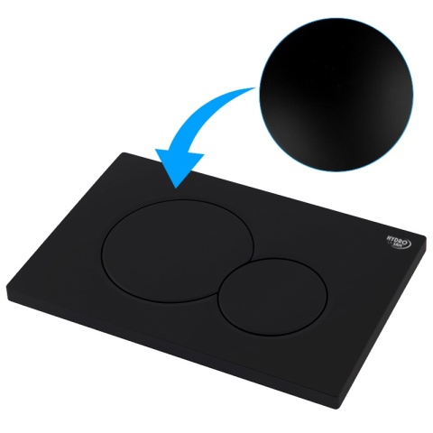 PRZYCISK URUCHAMIAJĄCY SPŁUKUJĄCY DO WC GEBERIT BUTTON CZARNY MAT PRZEDNI