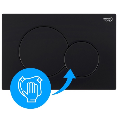 PRZYCISK URUCHAMIAJĄCY SPŁUKUJĄCY DO WC GEBERIT BUTTON CZARNY MAT PRZEDNI