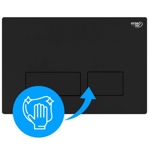 PRZYCISK URUCHAMIAJĄCY SPŁUKUJĄCY DO WC GEBERIT BUTTON CZARNY MAT PRZEDNI