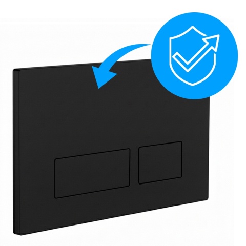 PRZYCISK URUCHAMIAJĄCY SPŁUKUJĄCY DO WC GEBERIT BUTTON CZARNY MAT PRZEDNI