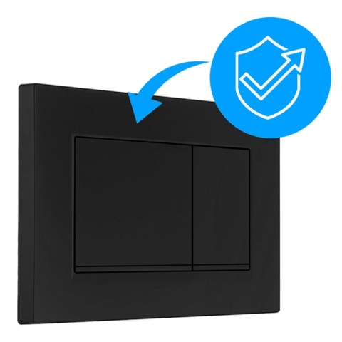 PRZYCISK URUCHAMIAJĄCY SPŁUKUJĄCY DO WC GEBERIT BUTTON CZARNY MAT PRZEDNI