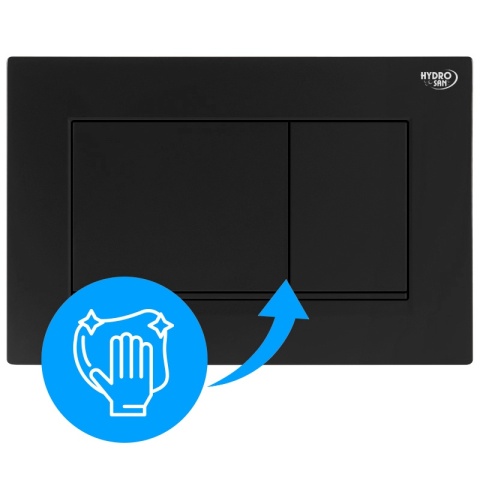 PRZYCISK URUCHAMIAJĄCY SPŁUKUJĄCY DO WC GEBERIT BUTTON CZARNY MAT PRZEDNI