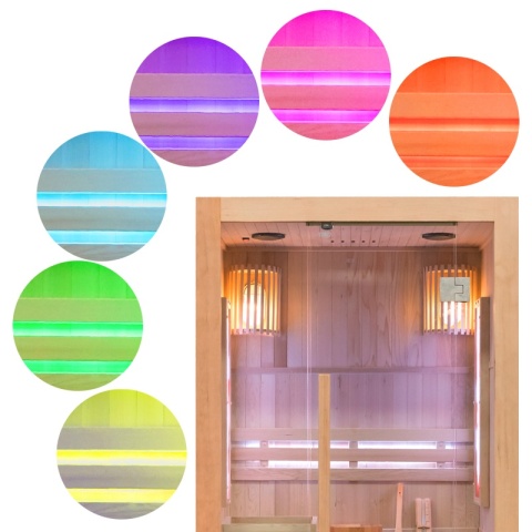 SAUNA FIŃSKA WYSOKOTEMPERATUROWA Z PIECEM KEMI1/HARVIA 3,5KW 1-2 OSOBOWA 120x105 CM