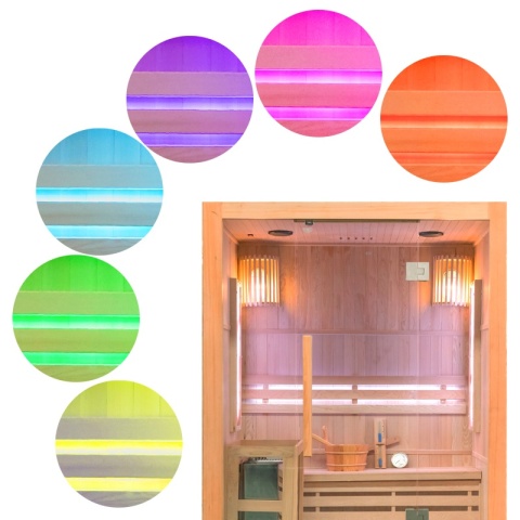 SAUNA FIŃSKA WYSOKOTEMPERATUROWA Z PIECEM KEMI3/HARVIA 4,5KW 3-4 OSOBOWA 150x120 CM