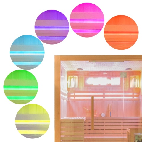 SAUNA FIŃSKA WYSOKOTEMPERATUROWA Z PIECEM KEMI5/HARVIA 6KW 4-5 OSOBOWA 180x160 CM