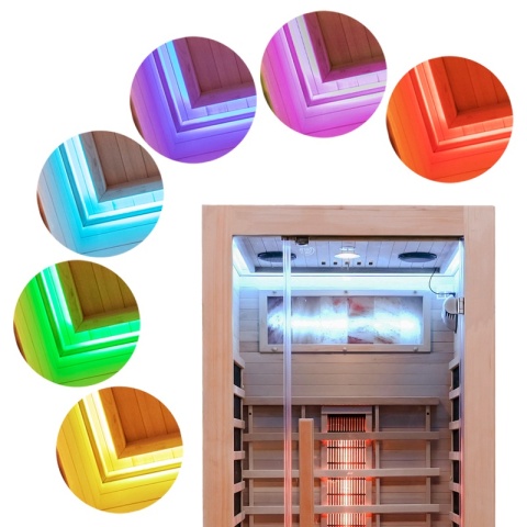 SAUNA SUCHA INFRARED NISKOTEMPERATUROWA ALTA1 1-2 OSOBOWA 90x90 CM