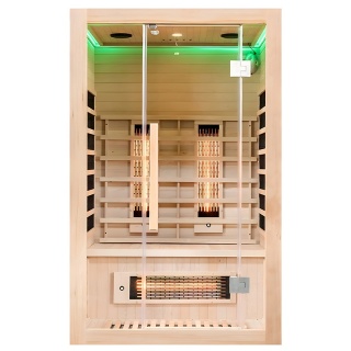 SAUNA SUCHA INFRARED NISKOTEMPERATUROWA ALTA2 2-3 OSOBOWA 120x105 CM
