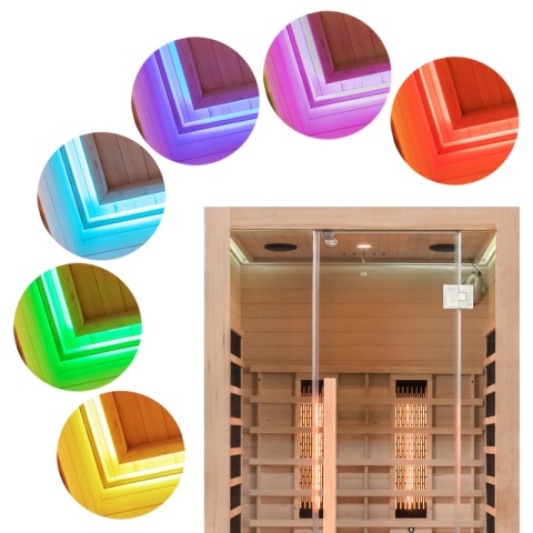 SAUNA SUCHA INFRARED NISKOTEMPERATUROWA ALTA2 2-3 OSOBOWA 120x105 CM