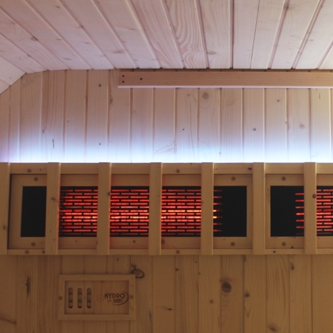 SAUNA OGRODOWA KOMBO FIŃSKA - INFRARED BECZKA MOLDE-A 4-6 OSOBOWA 180x200 CM 2W1