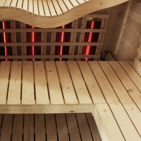 SAUNA OGRODOWA KOMBO FIŃSKA - INFRARED BECZKA MOLDE-A 4-6 OSOBOWA 180x200 CM 2W1