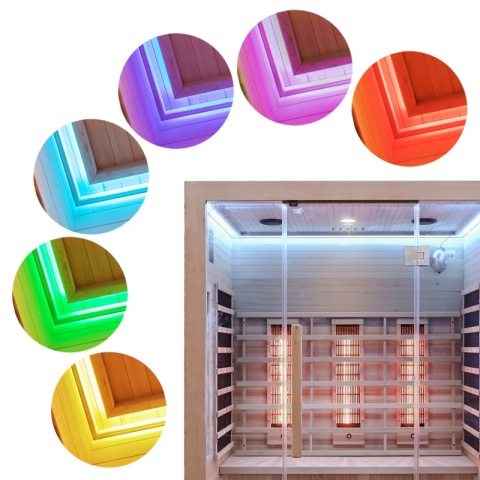 SAUNA SUCHA INFRARED NISKOTEMPERATUROWA ALTA3 3-4 OSOBOWA 150x120 CM