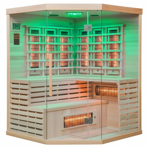 SAUNA SUCHA INFRARED NISKOTEMPERATUROWA ALTA4 4-5 OSOBOWA 150x150 CM