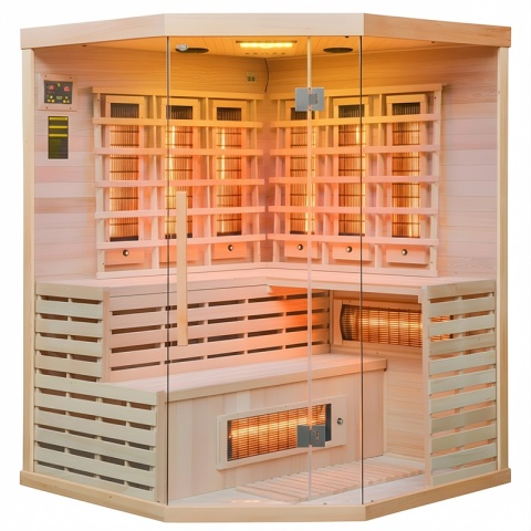 SAUNA SUCHA INFRARED NISKOTEMPERATUROWA ALTA4 4-5 OSOBOWA 150x150 CM