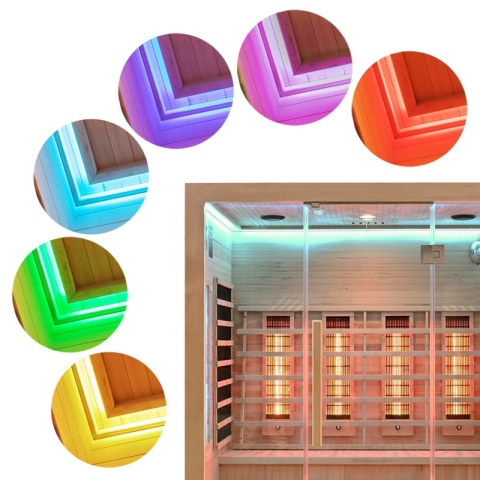 SAUNA SUCHA INFRARED NISKOTEMPERATUROWA ALTA5 3-4 OSOBOWA 175x120 CM