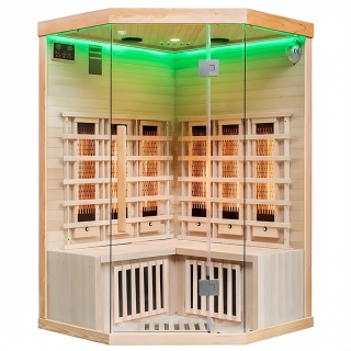 SAUNA SUCHA INFRARED NISKOTEMPERATUROWA ALTA6 2-3 OSOBOWA 120x120 CM