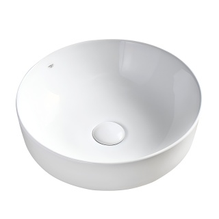 UMYWALKA NABLATOWA CERAMICZNA OKRĄGŁA FINO-WH-415 BIAŁY POŁYSK 41x15 CM