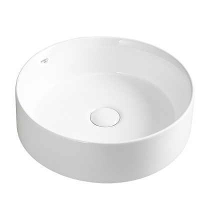 UMYWALKA NABLATOWA CERAMICZNA OKRĄGŁA LAVA-WH-360 BIAŁY POŁYSK 36x12 CM