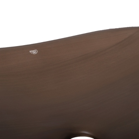 UMYWALKA NABLATOWA CERAMICZNA OWALNA LAVI-BR-625 BRĄZOWY MAT 62x36 CM